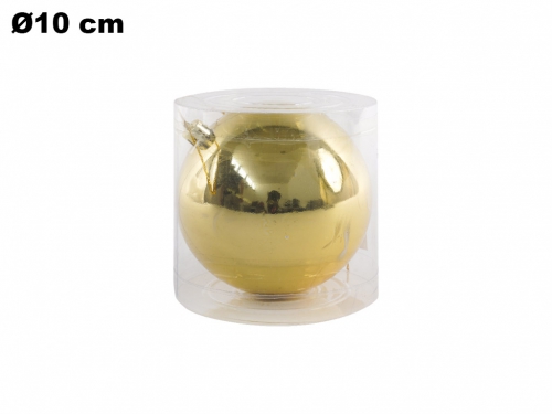 SFERA ORO 10 CM IN PVC BOX