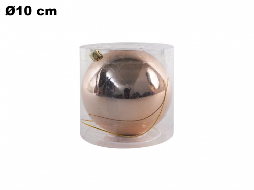 SFERA CHAMPAGNE 10 CM IN PVC BOX