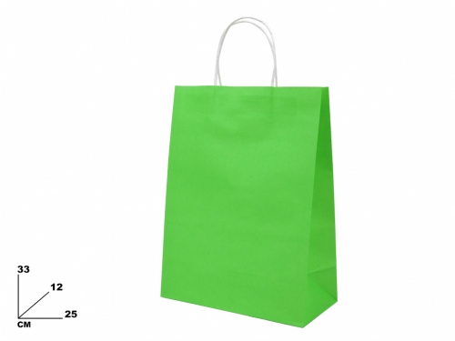 BUSTA VERDE CHIARO 25x33x12 CM