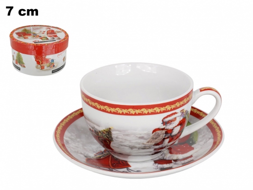 TAZZINA CON PIATTO DECORATIVO NATALI