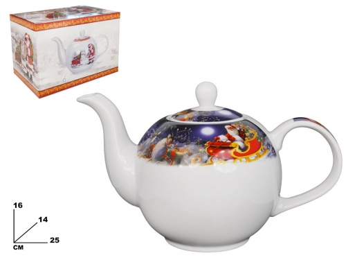 TEIERA CON COPERCHIO DECORATIVO NATALIZI
