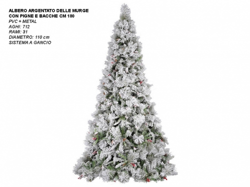 ALBERO ARGENTATO DELLE MURGE CM 180