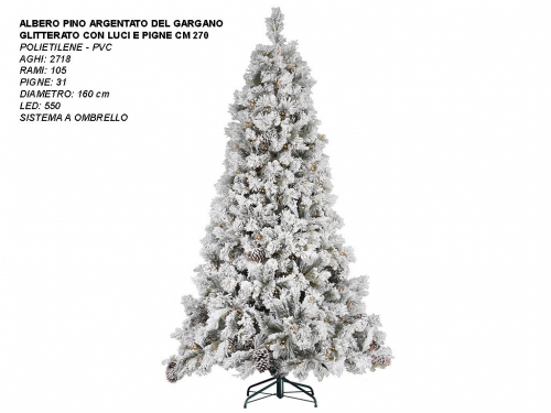 ALBERO PINO ARG. GARG. PIGNE/LUCI CM 270