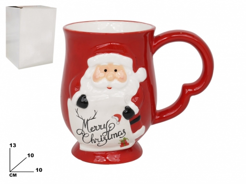 TAZZA BABBO NATALE DECORATIVA NATALIZIA