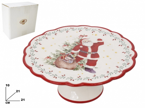ALZATINA BABBO NATALE DECORAT NATALIZIA
