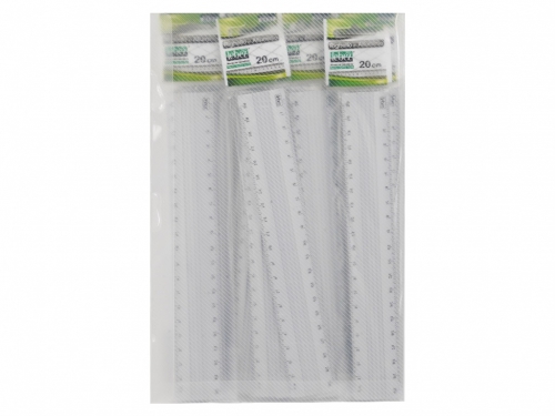 RIGHELLO ALLUMINIO 20 CM BARATTOLO 24 PZ