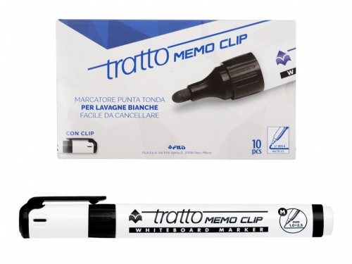TRATTO MEMO CLIP NERO 851803