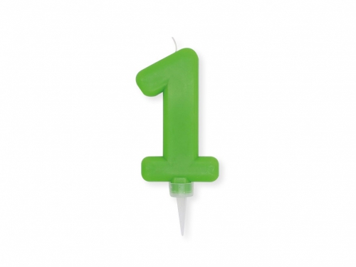NUM. 1 DI CERA PLUMP VERDE MELA CM.10