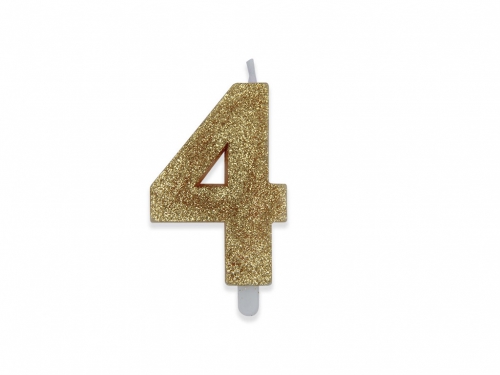 NUM. 4 DI CERA SWEETY ORO GLITTER