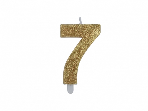 NUM. 7 DI CERA SWEETY ORO GLITTER