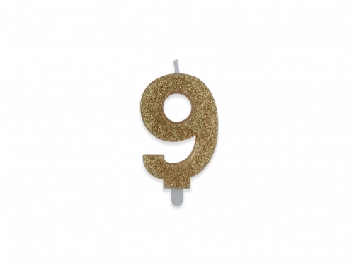 NUM. 9 DI CERA SWEETY ORO GLITTER