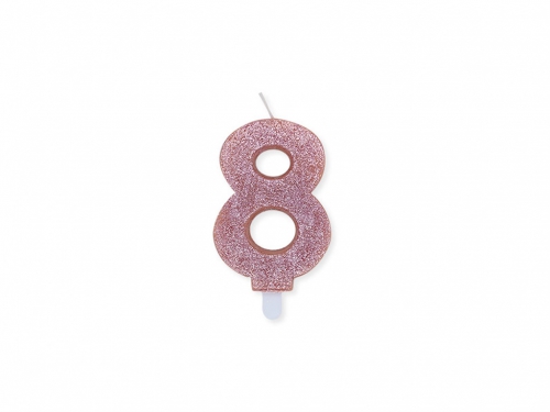 NUM. 8 DI CERA SWEETY ROSE GOLD GLITTER