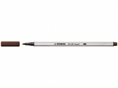 STABILO PENNARELLO PEN68 BRUSH MARRONE