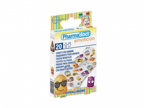CEROTTI X BAMBINI EMOJI MEDI 20PZ 7X2CM
