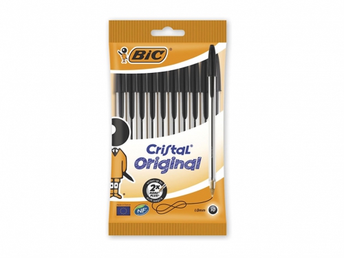 BIC BL. PENNA CRISTAL MEDIUM NERO 10PZ