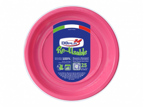 DOPLA PIATTI FRUTTA FUCSIA D170 RICICL.