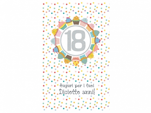 BIGLIETTO AUGURI 18 ANNI  21NU108