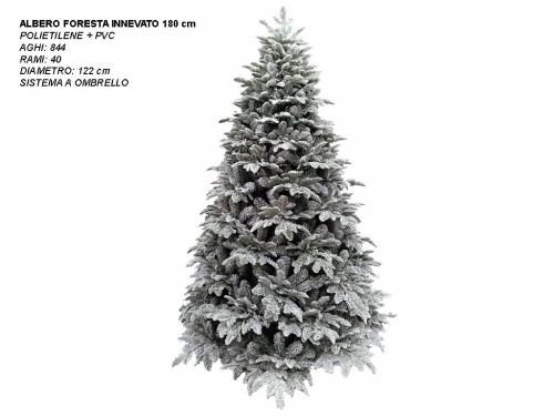 ALBERO FORESTA UMBRA INNEVATO CM 180