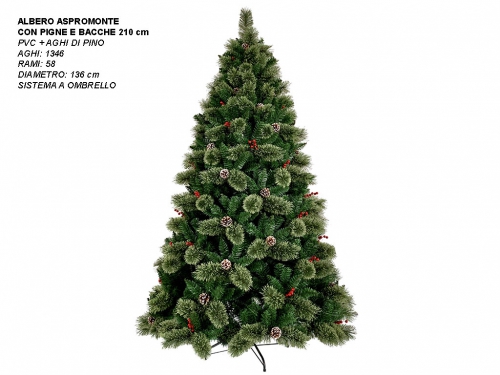 ALBERO ASPROMONTE CON PIGNE E BACCHE 210