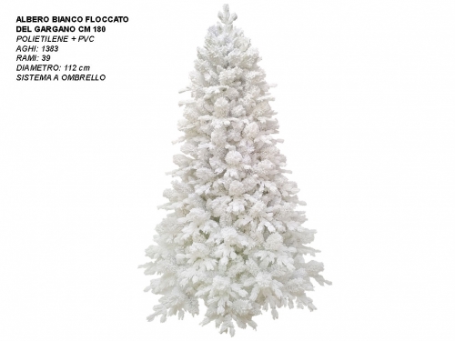 ALBERO BIANCO FLOCCATO DEL GARGANO CM180