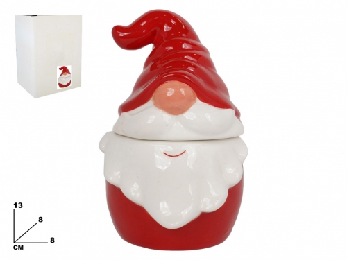 CONTENITORE GNOMO DECORATIVO NATALIZIO