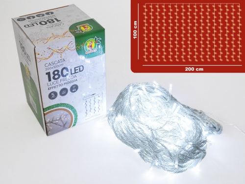 CASCATA EFF PIOG 180 LED L/FREDDA 2x1 M