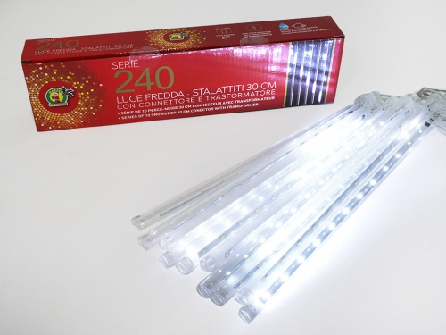 SERIE 240 LED L/FREDDA STALATTITI 30 CM