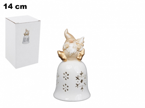 BABBO NATALE CON LED 14 CM