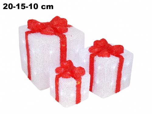 SET 3 PACCHI REGALO LUCE FREDDA