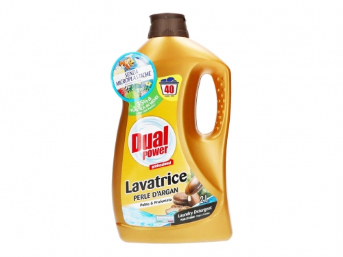 DUAL POWER LAVATR. PERLE D'ARGAN 40LV 2L