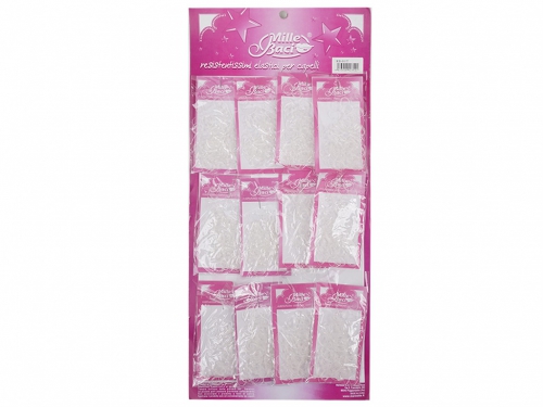 ELASTICI GOMME PER CAPELLI TRASPARENTE