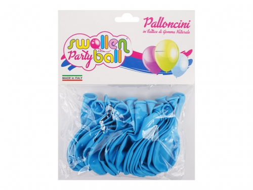 BUSTINA PALLONCINI BATTESIMO CELESTE 20