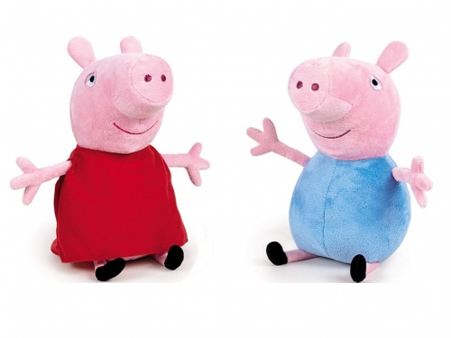 PEPPA PIG E GEORGE PELUCHE ASS. 27 CM