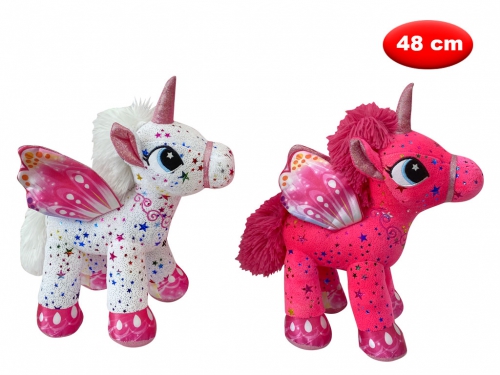 PELUCHE UNICORNO CRYSTAL CM 48