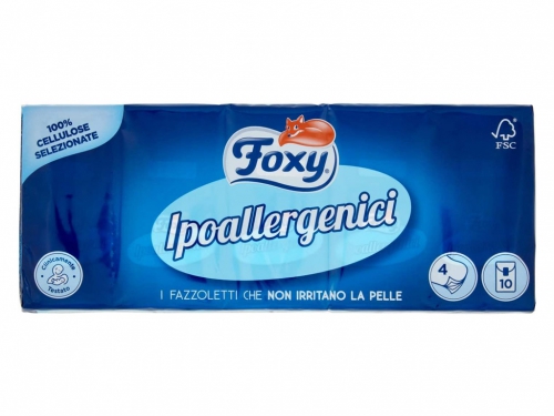 FOXY FAZZOLETTI IPOALLERGENICI 10PZ