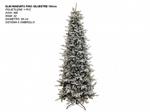 ALBERO SLIM INNEVATO PINO SILVESTRECM180