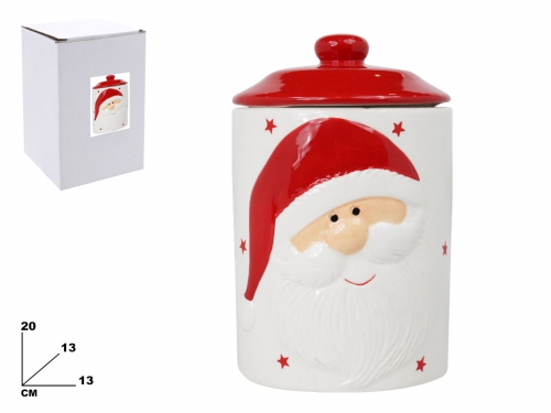 CONTENITORE DECORATIVO NATALIZIO 20 CM