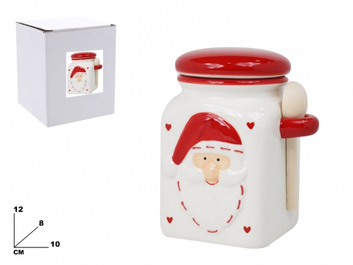 CONTENITORE DECORATIVO NATALIZIO 12 CM