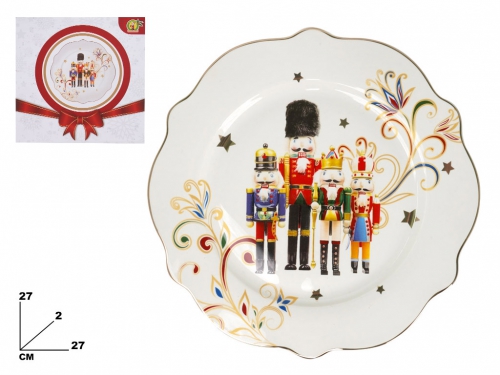 PIATTO DECORATIVO NATALIZIO 27 CM