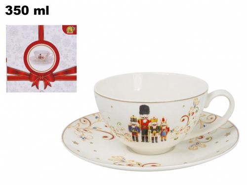 TAZZINA CON PIATTINO DECORATIVA NATALIZI