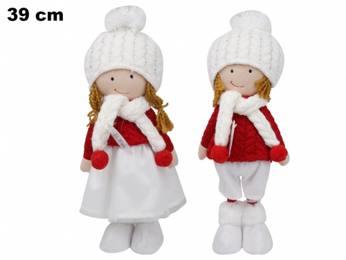 BAMBINO 39 CM CON SCIARPA 2 ASST