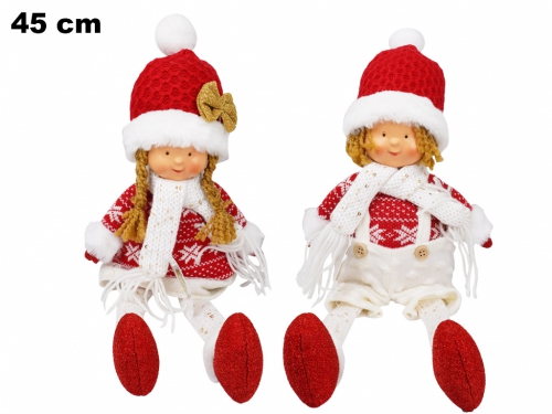 BAMBINO CON GAMBE PENZOLONI E VESTITO