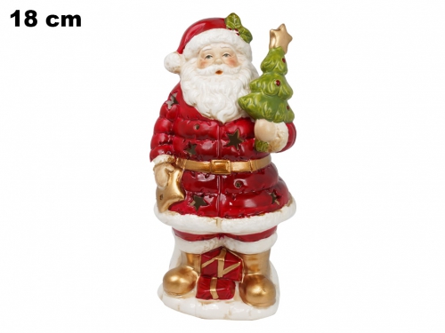 BABBO NATALE 18 CM CON LED