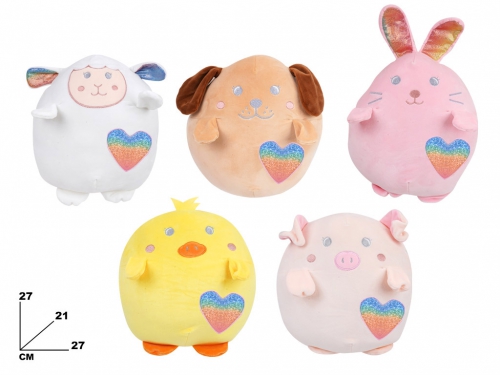 PELUCHE SOFTY 5 ASST. 25 CM