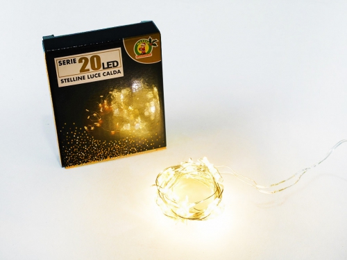 SERIE 20 LED CON STELLINE LUCE CALDA