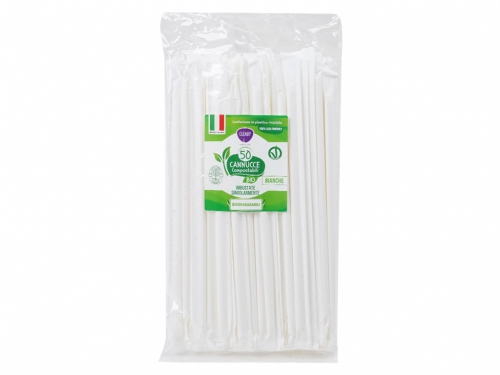 CLENDY CANNUCCE BIO BIANCHE 50 PZ IMBUST