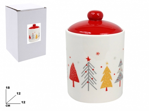 BARATTOLO DECORATIVO NATALIZIO 18 CM