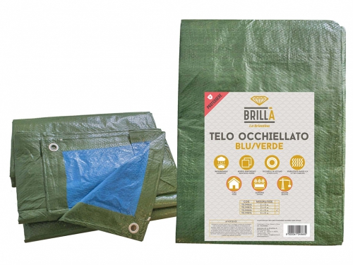 TELO OCCHIELLATO BLU E VERDE 4X5MT
