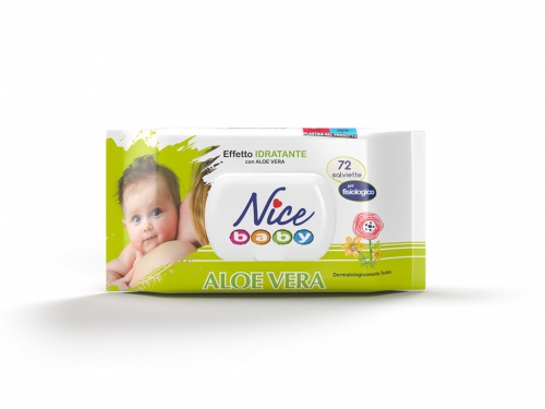 NICE SALVIETTE BABY ALOE VERA 72PZ