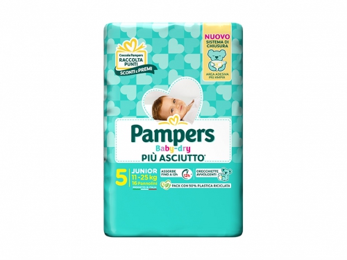 PAMPERS BABYDRY JUNIOR TG.5 NEW